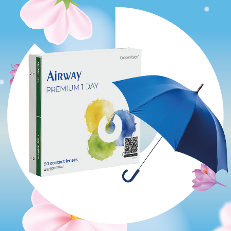 При покупке линз зонт в подарок